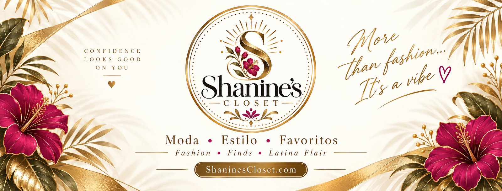 Shanine’s Closet. La confianza te queda bien. Más que moda, es una vibra. Moda, estilo y favoritos con esencia latina.